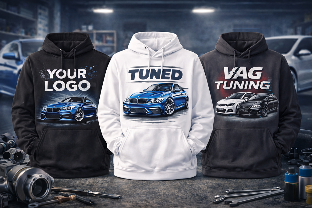 Personalisierter Hoodie mit Textildruck (Front- und Backprint)