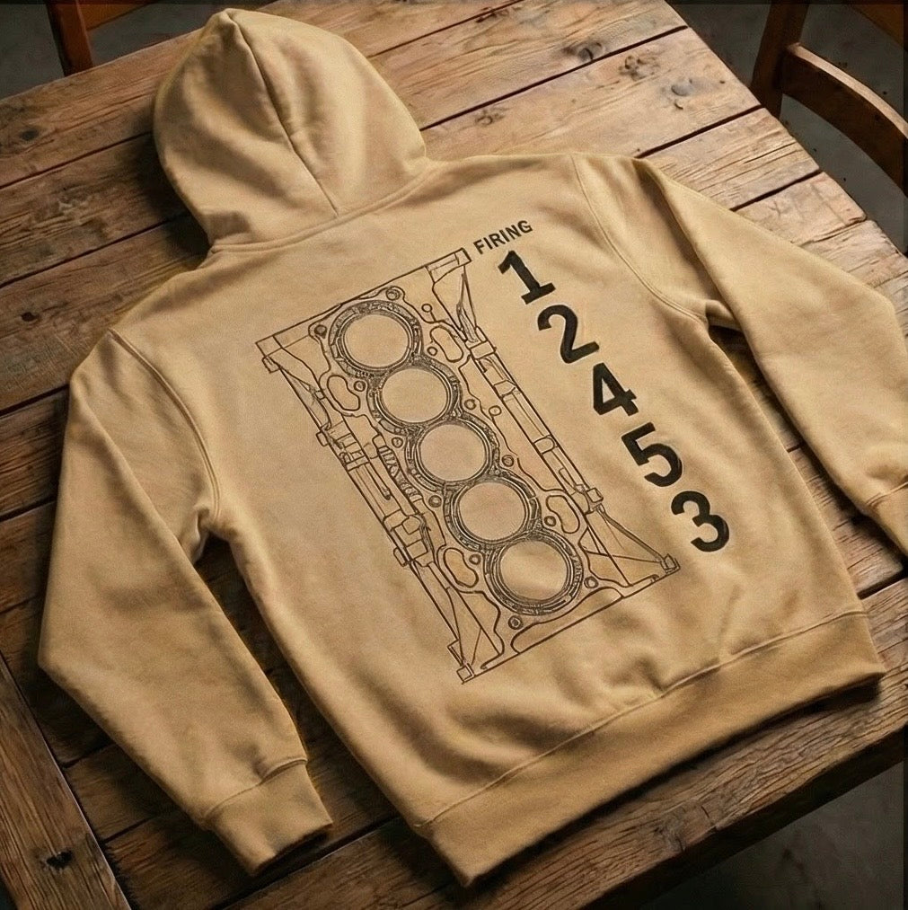 DAZA "Firing Order" Hoodie – The 1-2-4-5-3 Tribute