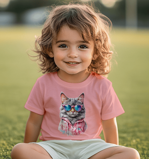 Kinder-T-Shirt „Kitty Cool “