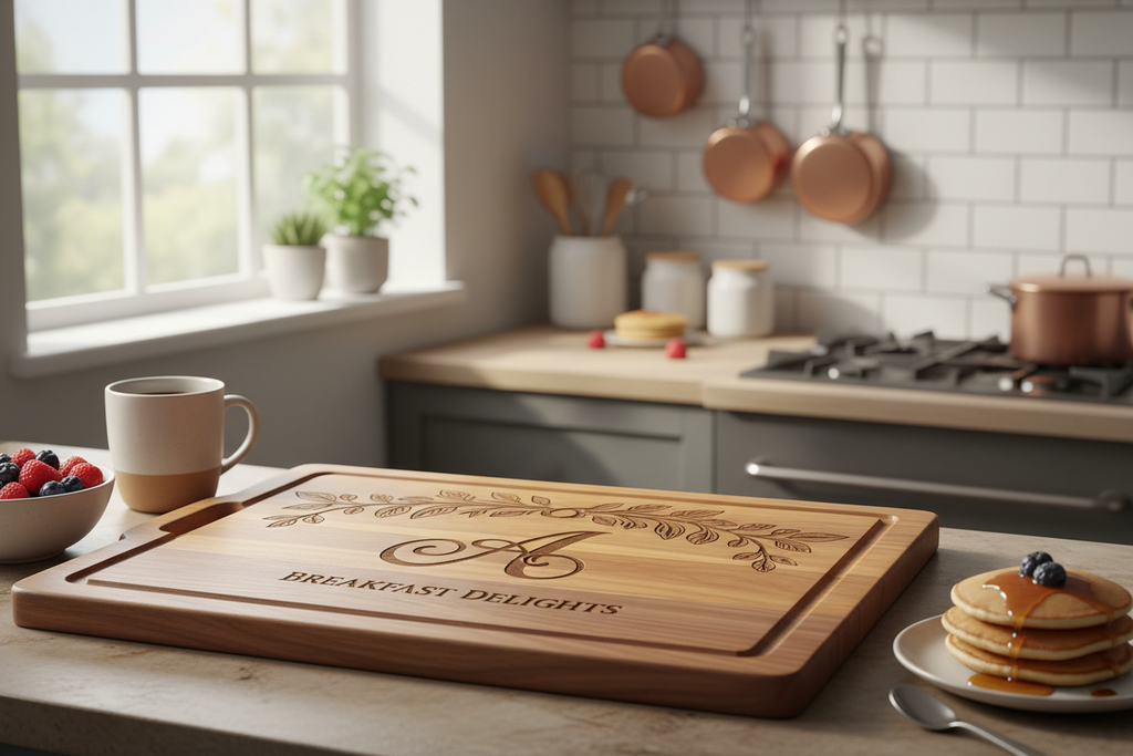 Graviertes Frühstücksbrettchen