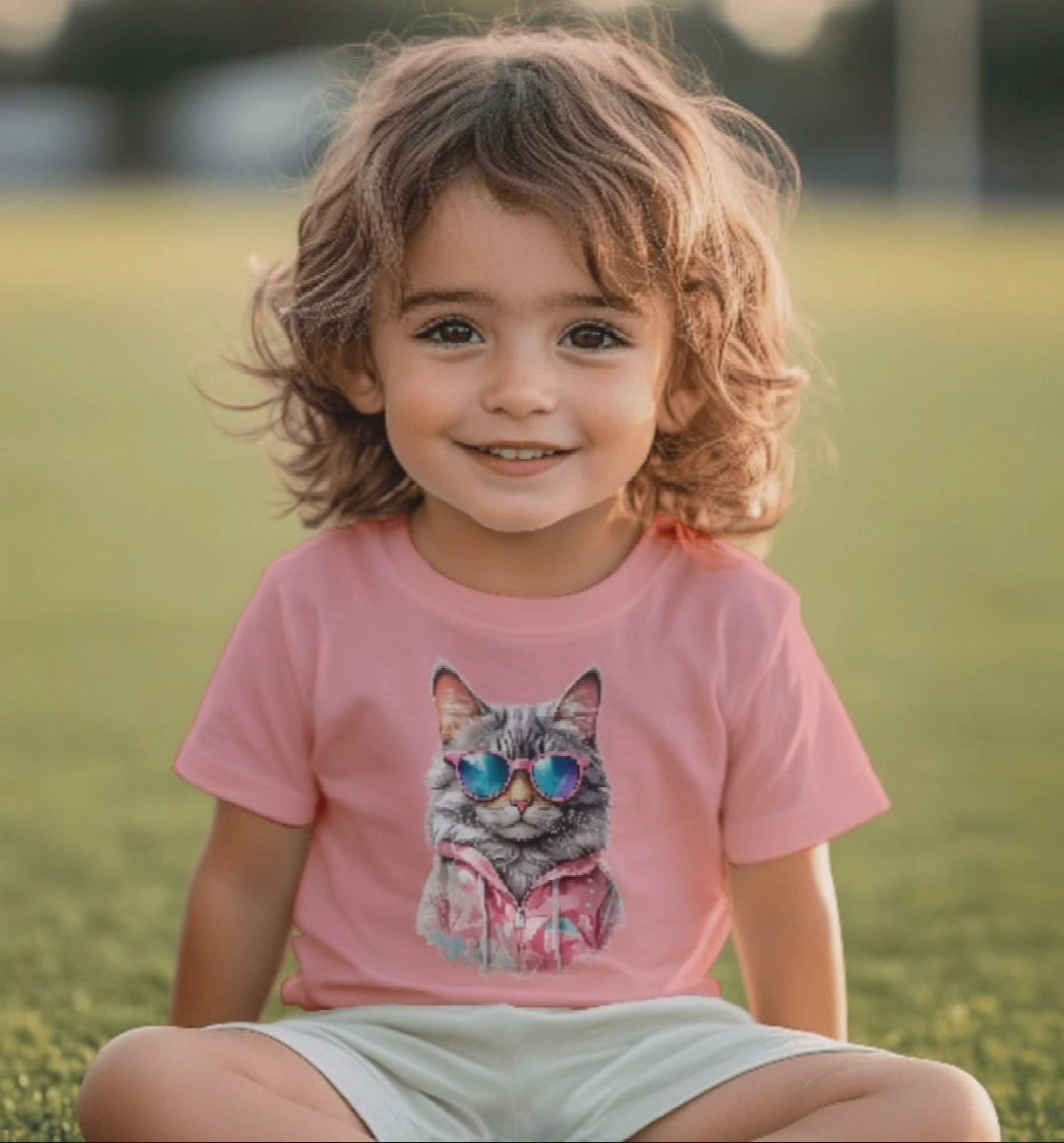 Kinder-T-Shirt „Kitty Cool “